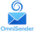 OminiSender logo: a white line-drawing of an envelope with a spiral swirl at its center, above the bold text ‘OminiSender’ and the tagline ‘Azure OpenAI Powered Cold Email Generator’.”